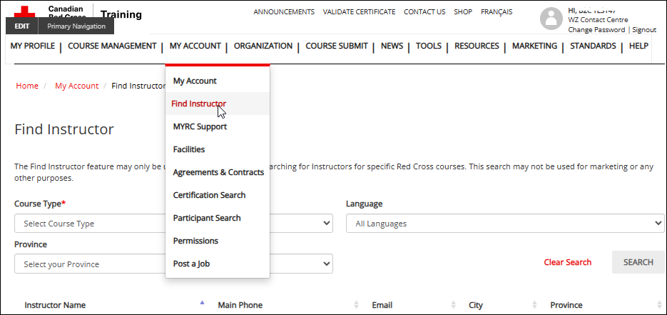 Find an Instructor to Facilitate a Course – Canadian Red Cross